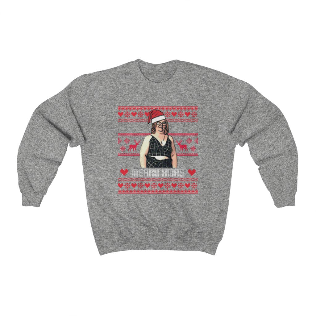 Danielle Ugly Xmas Sweater Unisex Heavy Blend™ Crewneck Sweatshirt