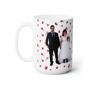 Danielle and Mohammed wedding Ceramic Mug 15oz