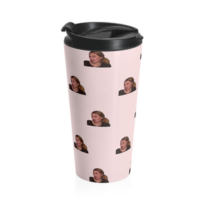 Darcey Crying Patterned Stainless Steel Travel Mug