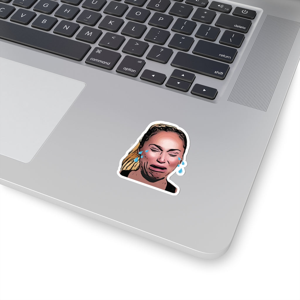 Darcey Crying Kiss-Cut Sticker