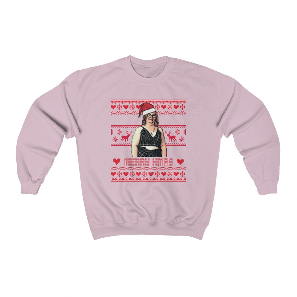 Danielle Ugly Xmas Sweater Unisex Heavy Blend™ Crewneck Sweatshirt