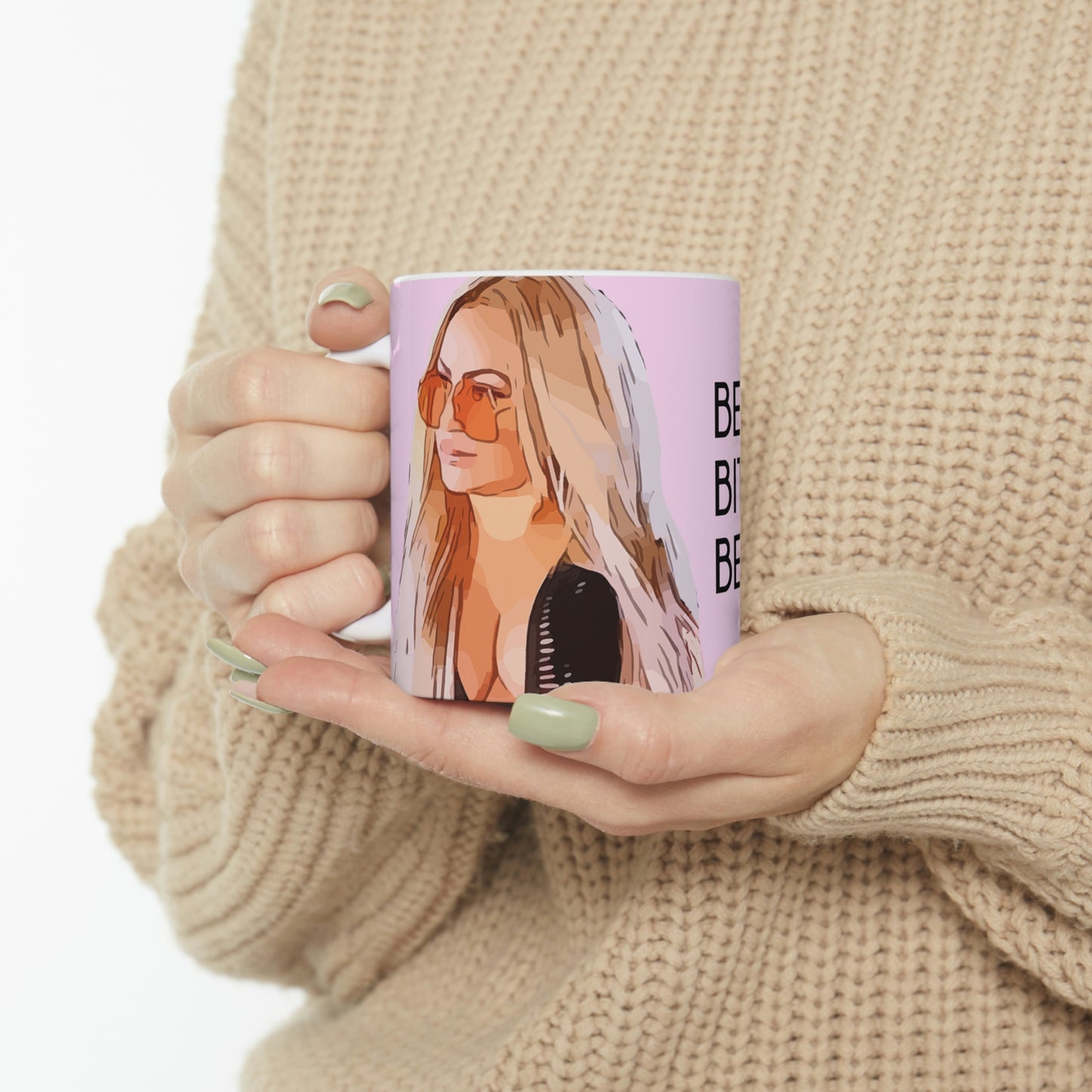 Darcey Be Strong B*tch Pink Ceramic Mug 11oz