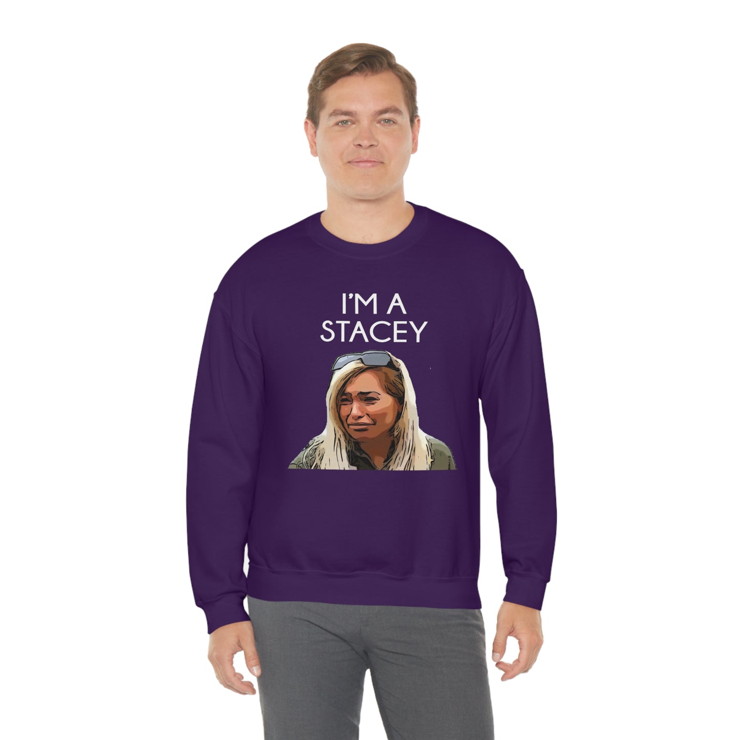 I'm A Stacey Purple Unisex Heavy Blend™ Crewneck Sweatshirt