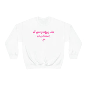 I Get Puffy On Airplanes Darcey and Stacey Unisex Heavy Blend™ Crewneck Sweatshirt