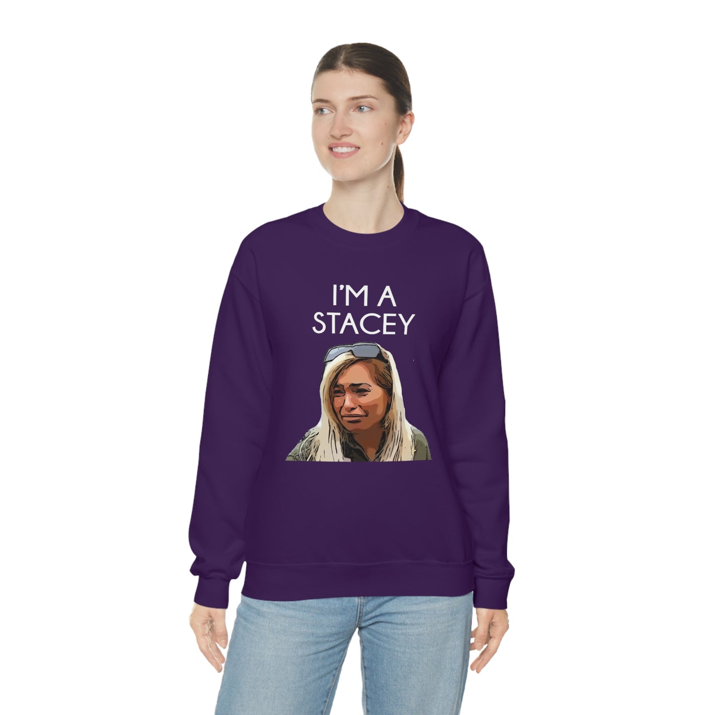 I'm A Stacey Purple Unisex Heavy Blend™ Crewneck Sweatshirt