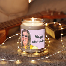 Load image into Gallery viewer, Jenny 100yr old Oldie Aromatherapy Candle in purple, 9oz