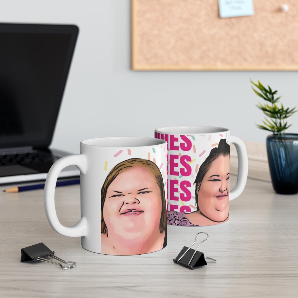 1000lb Sisters Sodies Mug 11oz ft. Amy and Tammy Slaton of 1000lb Sist –  morebiggy