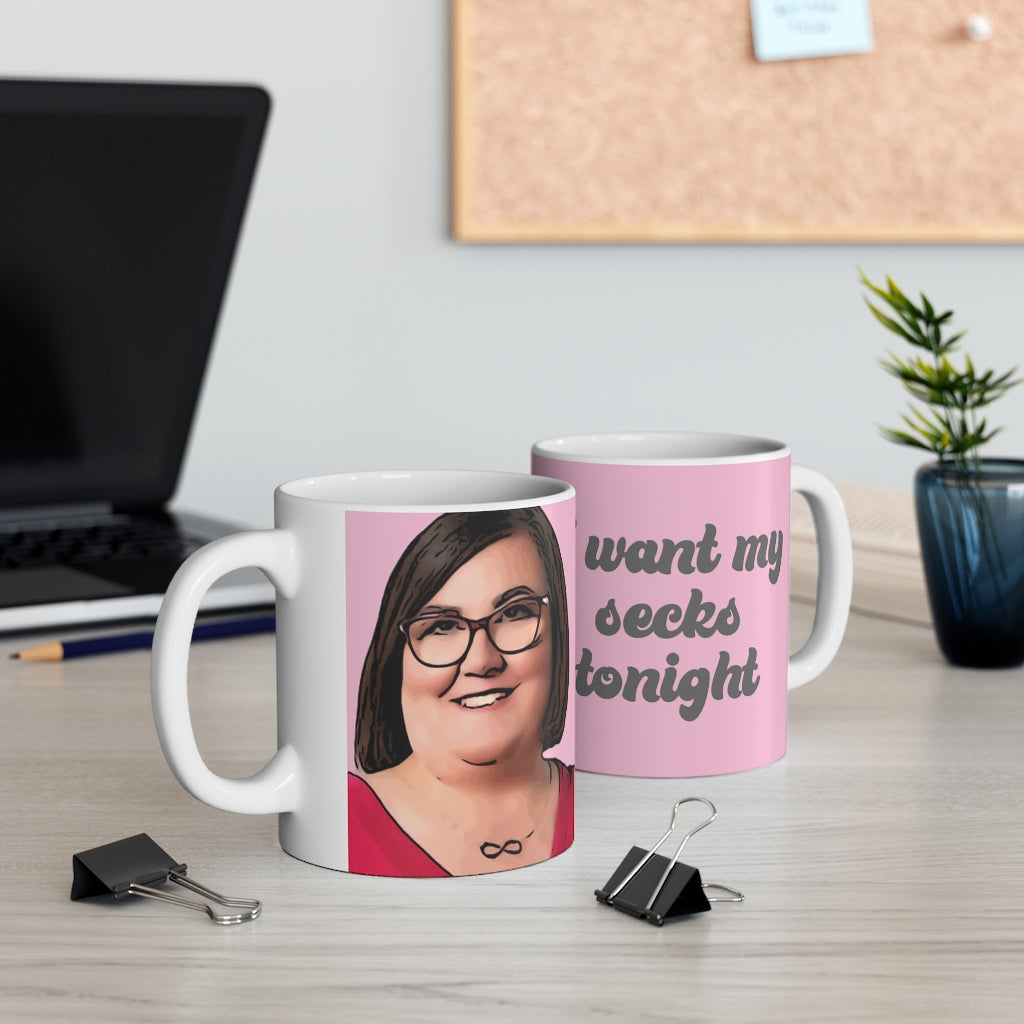 90 Day Fiance Danielle I Want My Secks pink Mug 11oz