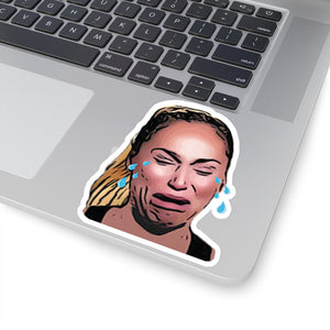 Darcey Crying Kiss-Cut Sticker