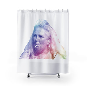Angela 90 Day Fiance Rainbow Shower Curtain