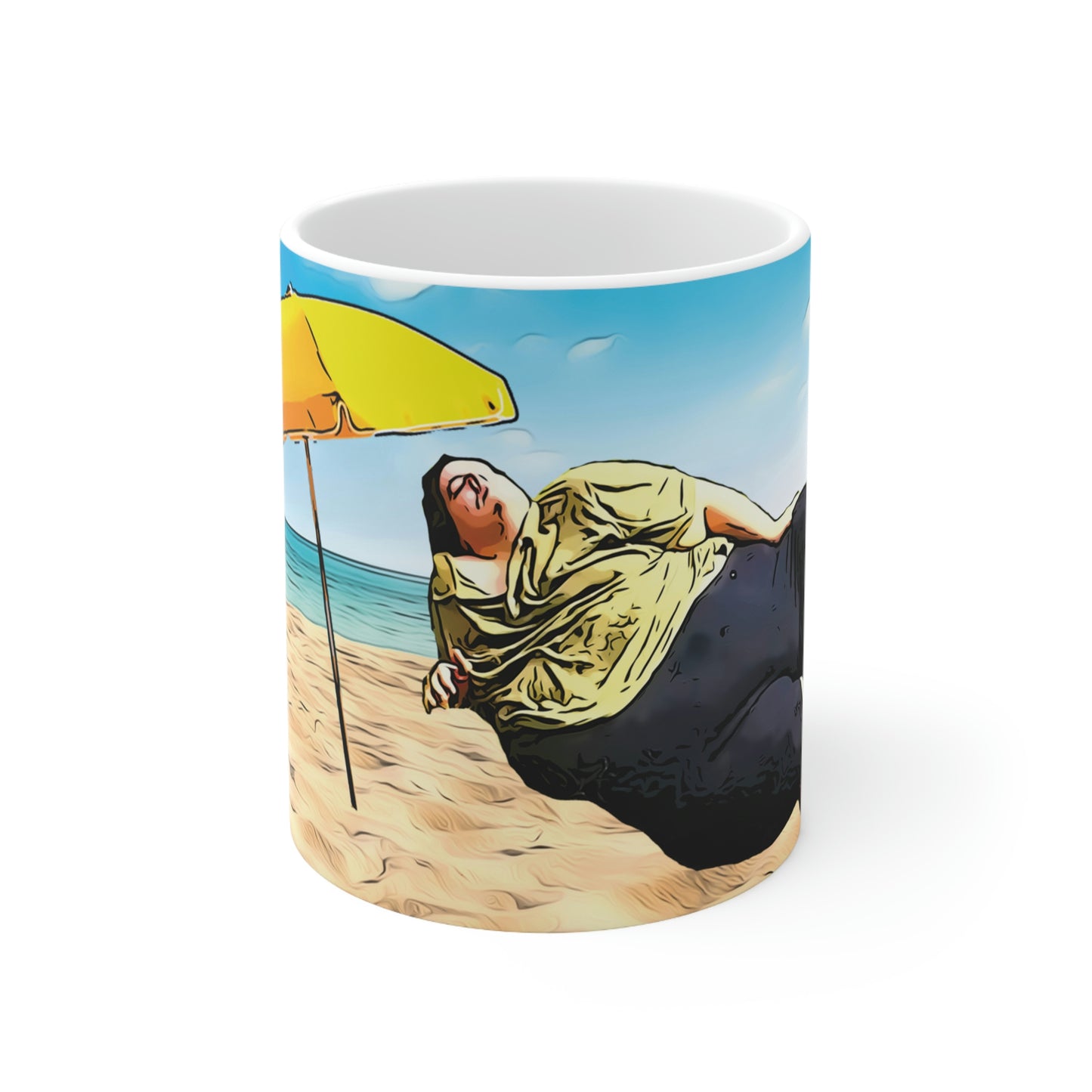 Steven Assanti Beach Ceramic Mug 11oz