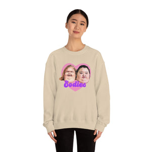 1000lb Sisters Sodies Pink Heart Unisex Heavy Blend™ Crewneck Sweatshirt