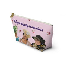 Load image into Gallery viewer, 1000 lb Sisters We Got Royalty Makeup Bag  w T-bottom size Small