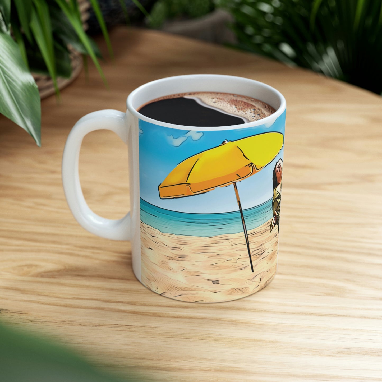 Steven Assanti Beach Ceramic Mug 11oz