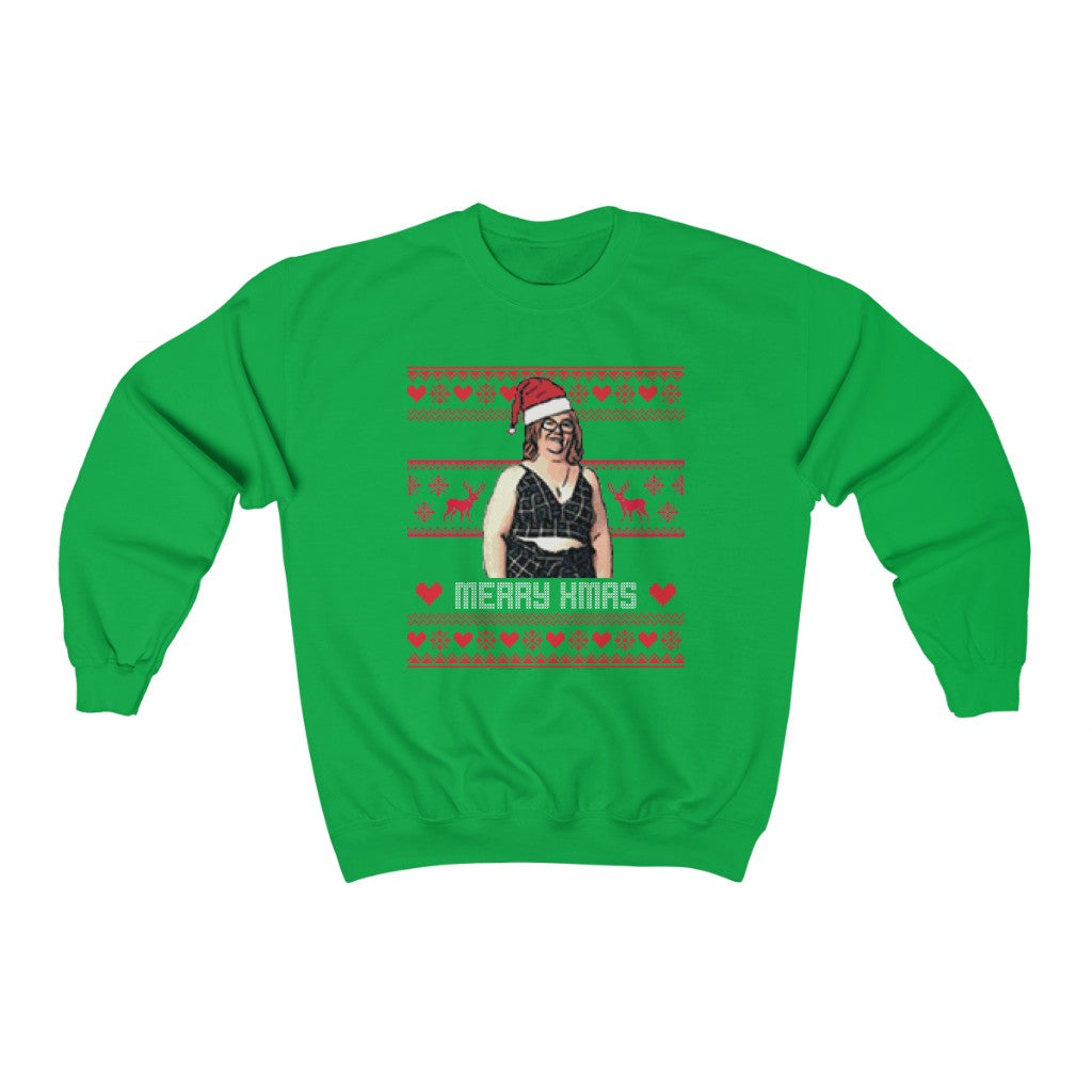 Danielle Ugly Xmas Sweater Unisex Heavy Blend™ Crewneck Sweatshirt