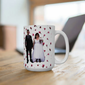 Danielle and Mohammed wedding Ceramic Mug 15oz