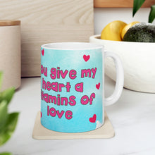 Load image into Gallery viewer, Oussama Vitamins of Love Ceramic Mug 11oz