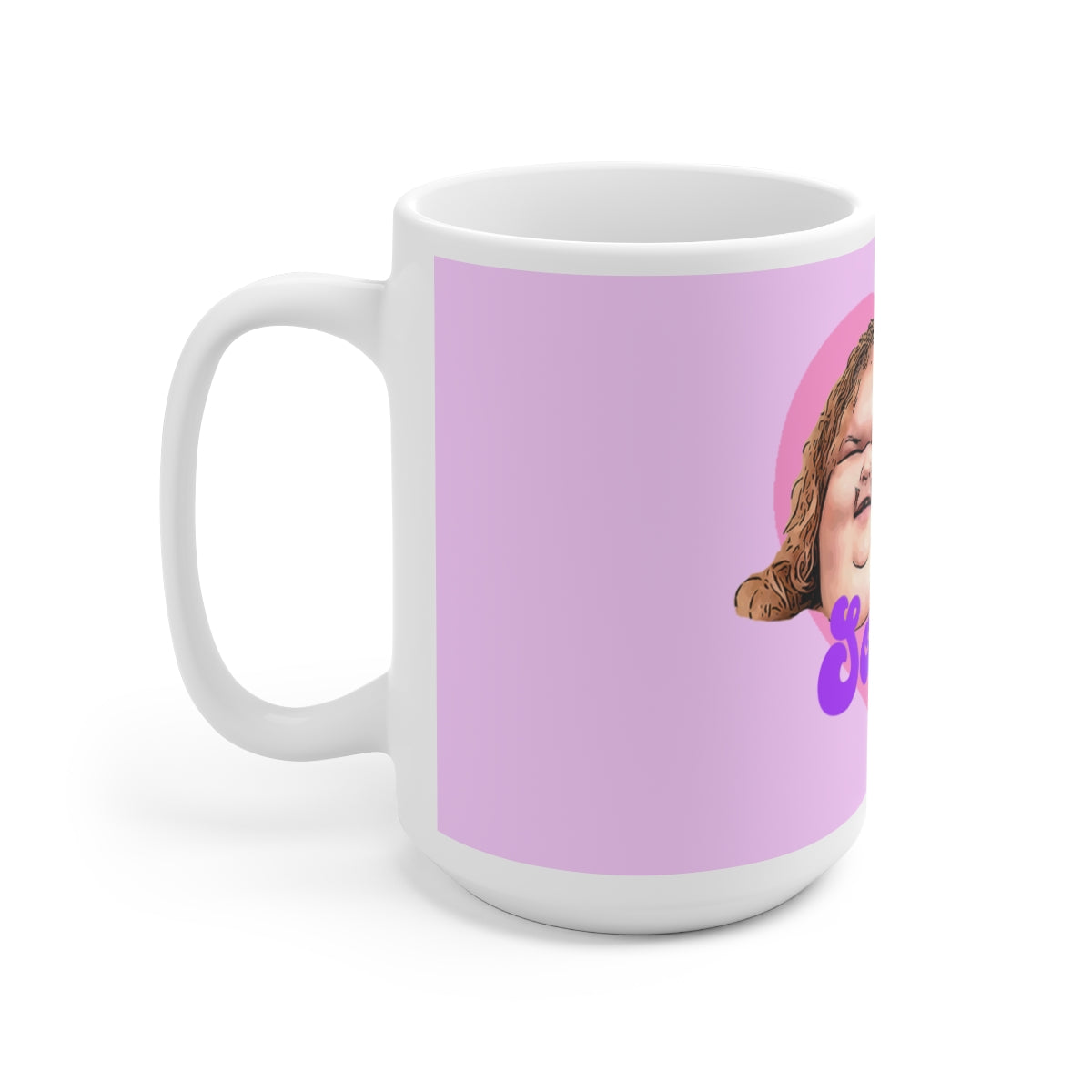 Sodies Amy and Tammy Pink Ceramic Mug 15oz