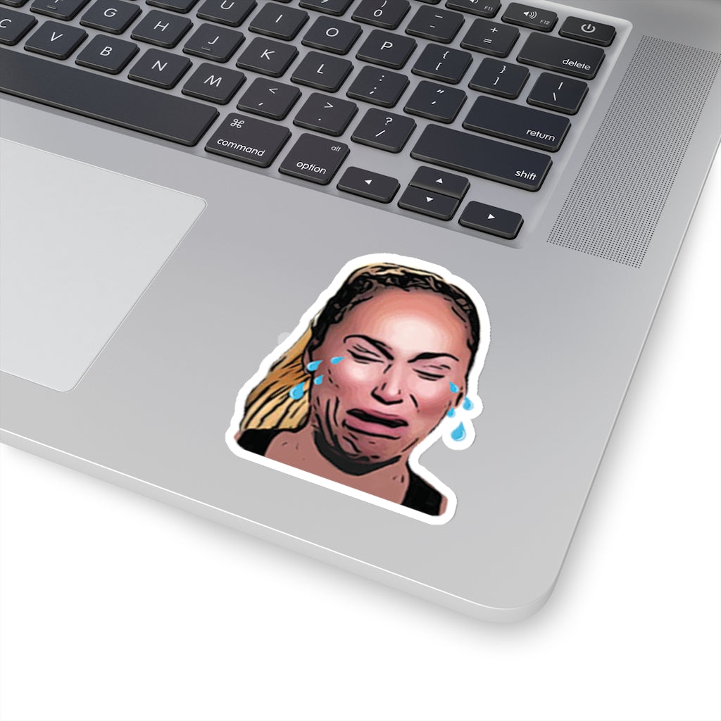 Darcey Crying Kiss-Cut Sticker