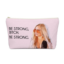 Load image into Gallery viewer, Darcey Be Strong Large Makeup Bag w T-bottom