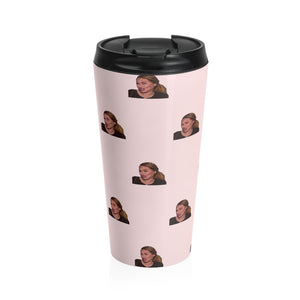 Darcey Crying Patterned Stainless Steel Travel Mug
