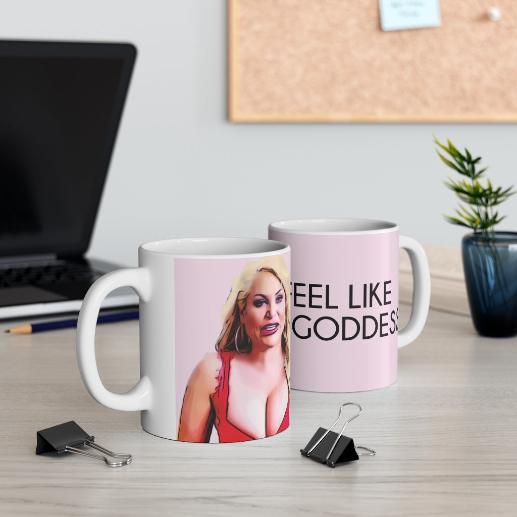 Darcey I Feel Like A Goddess Pink Mug 11oz