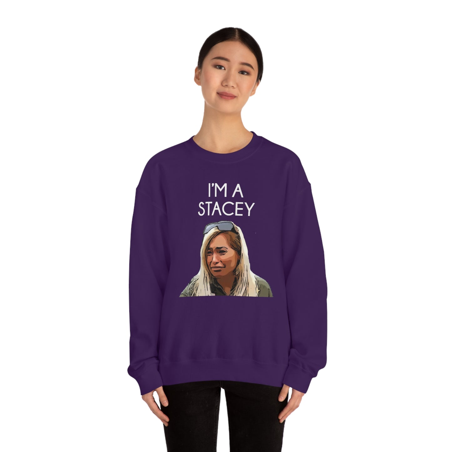 I'm A Stacey Purple Unisex Heavy Blend™ Crewneck Sweatshirt