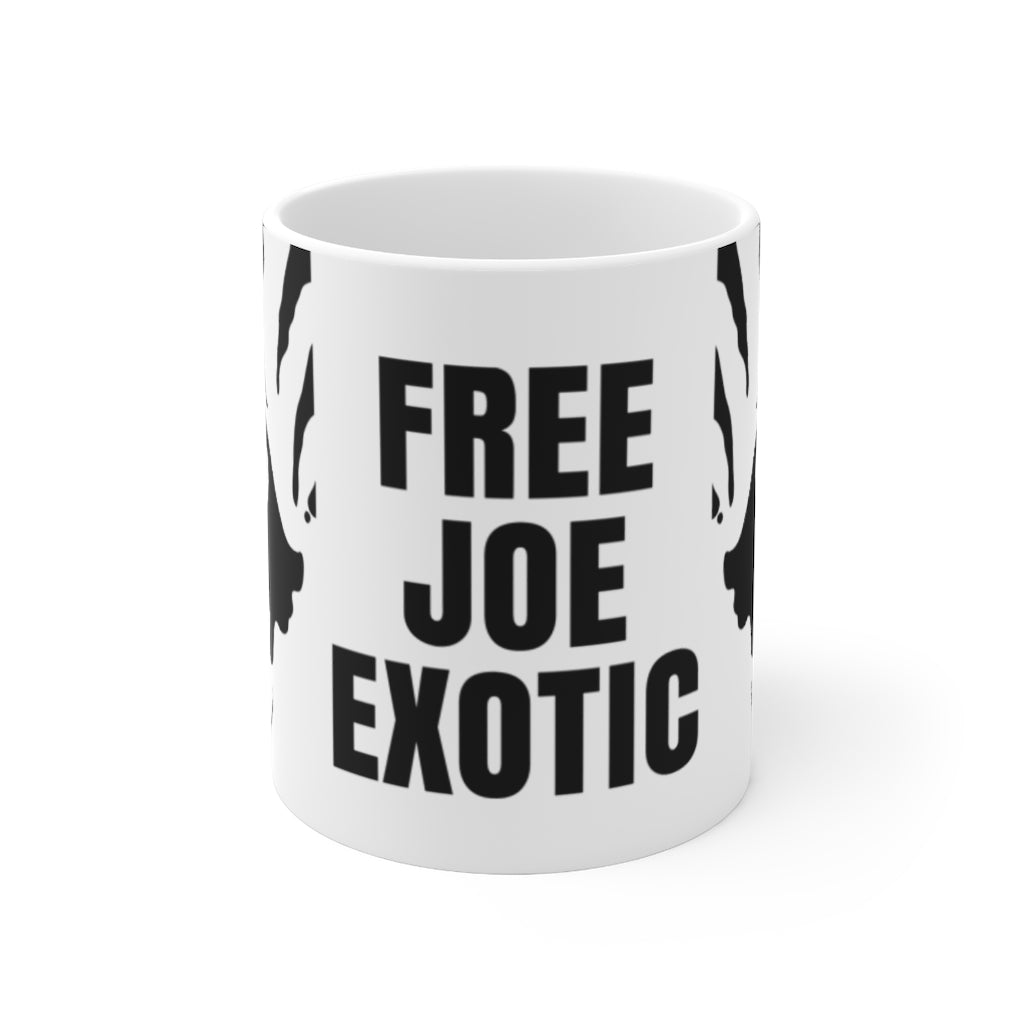 Free Joe Exotic Black and White Mug 11oz