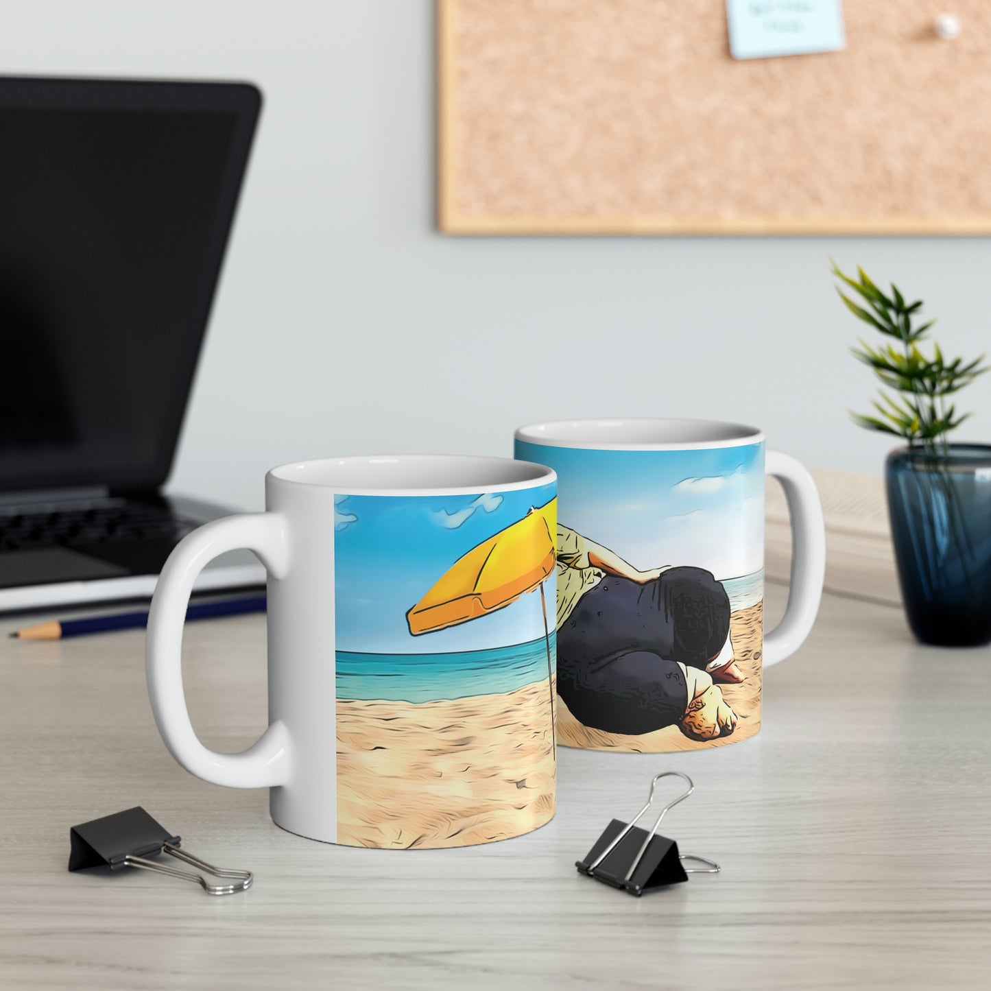 Steven Assanti Beach Ceramic Mug 11oz