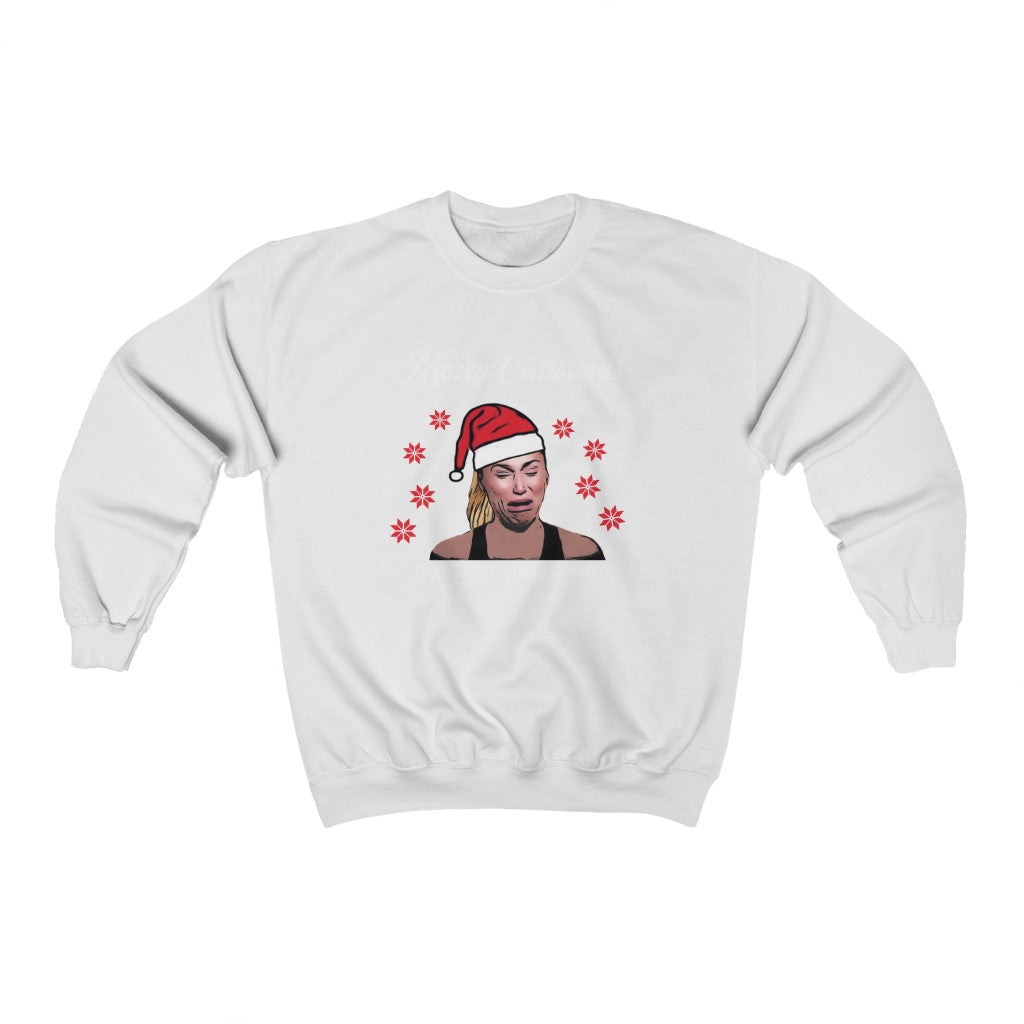 Darcey Crying Xmas Unisex Heavy Blend™ Crewneck Sweatshirt