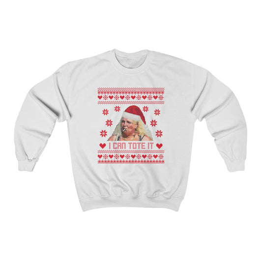 Angela Ugly Xmas Sweater Unisex Heavy Blend™ Crewneck Sweatshirt