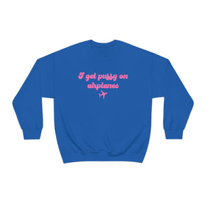 I Get Puffy On Airplanes Darcey and Stacey Unisex Heavy Blend™ Crewneck Sweatshirt