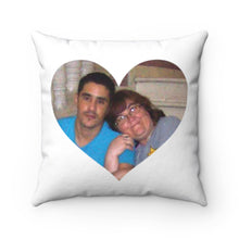 Load image into Gallery viewer, Danielle and Mohammed Spun Polyester Square Accent Pillow