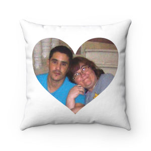 Danielle and Mohammed Spun Polyester Square Accent Pillow