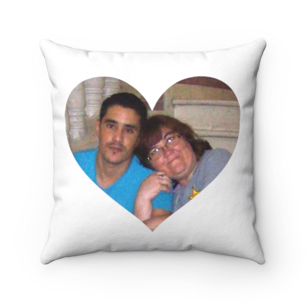 Danielle and Mohammed Spun Polyester Square Accent Pillow
