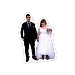 Daneille and Mohammed Kiss Cut Stickers