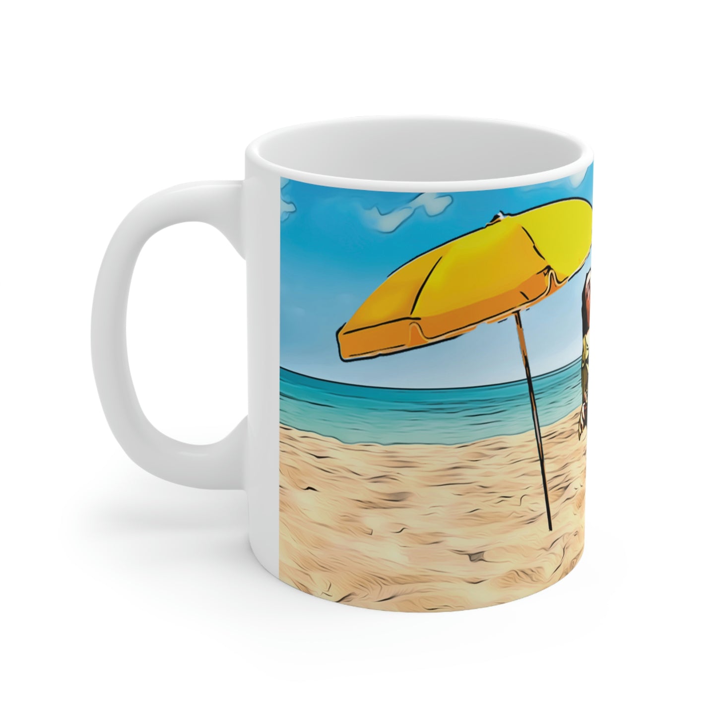 Steven Assanti Beach Ceramic Mug 11oz