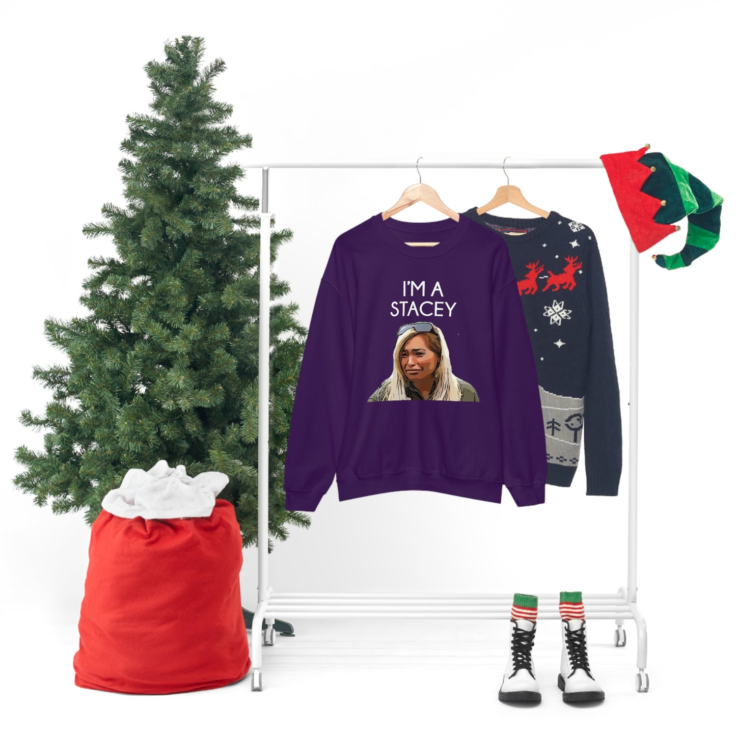 I'm A Stacey Purple Unisex Heavy Blend™ Crewneck Sweatshirt