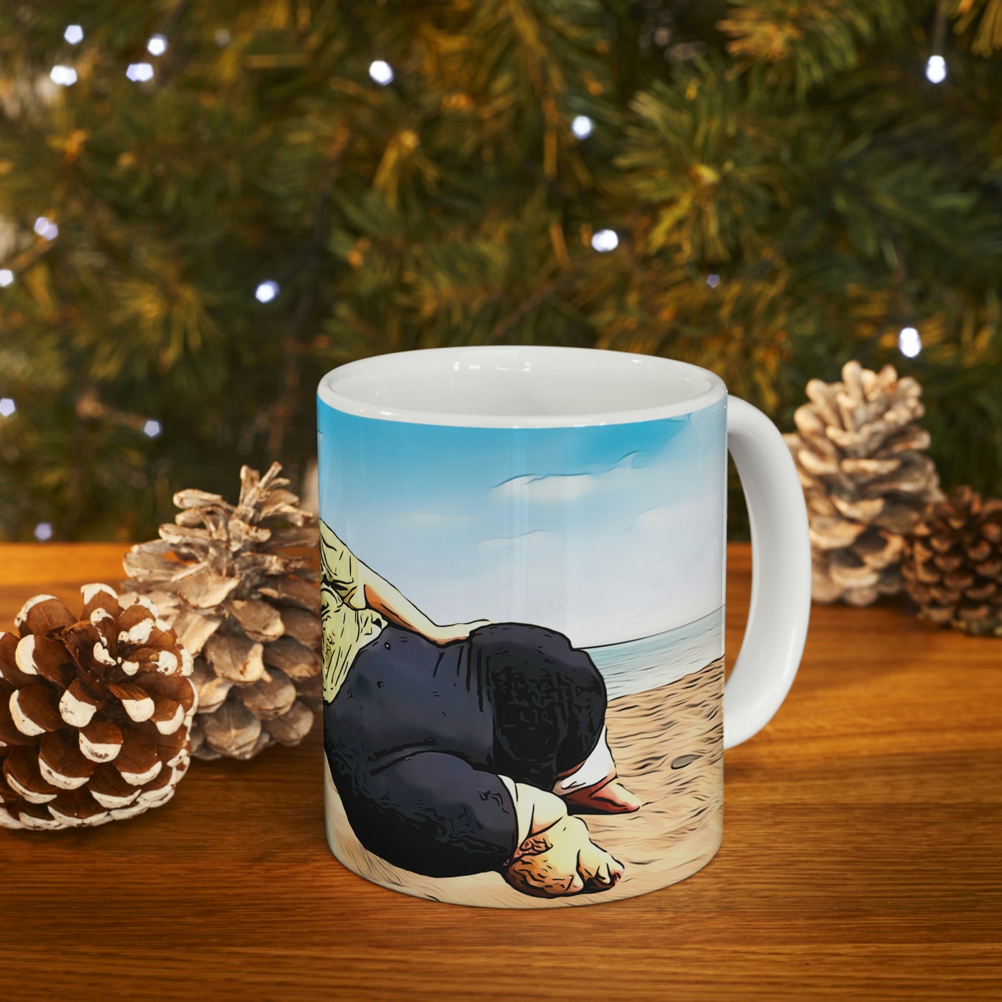 Steven Assanti Beach Ceramic Mug 11oz