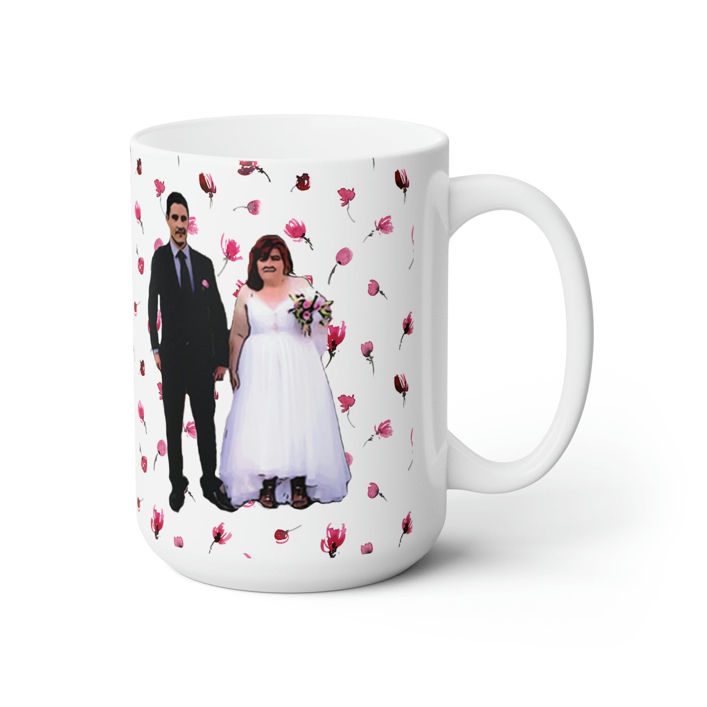 Danielle and Mohammed wedding Ceramic Mug 15oz