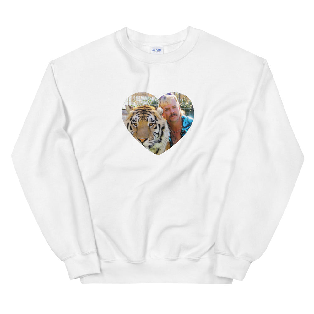Tiger King Heart Unisex Crewneck Sweatshirt