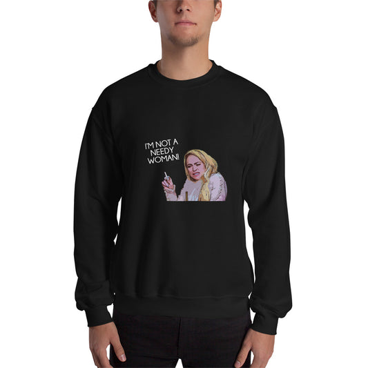 Darcey Needy Woman Black Unisex Sweatshirt