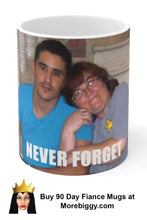 Load image into Gallery viewer, Danielle and Mohammed Never Forget Ceramic Mug 11oz
